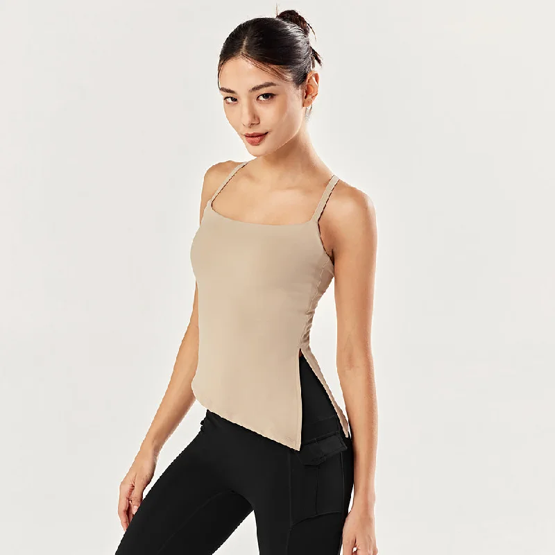 Unbalance Slit Tank Top long tank top